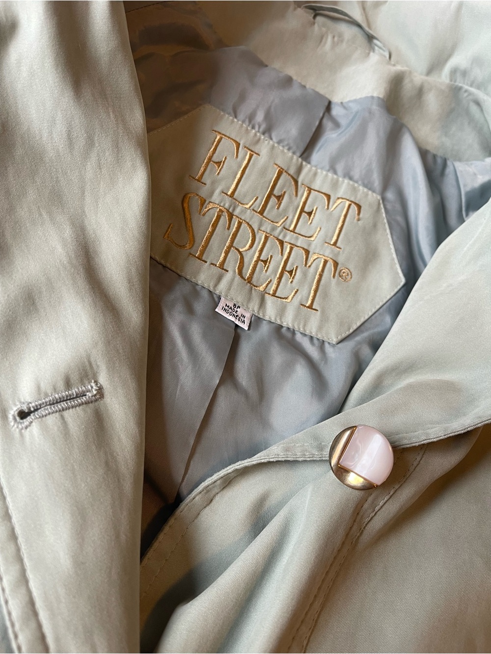 Women's Light Sage Trench Coat